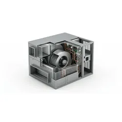 Exhausto Lüftungsanlage Zu-/Abluft VEX 160 Horizontal ? 21,6 kW Heizreg. ? DN 50...