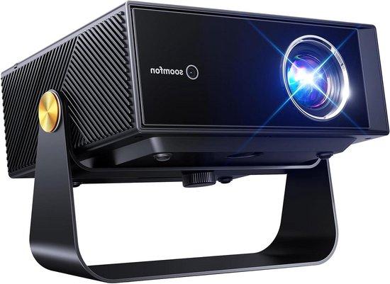 Smart Beamer 4K - Mini-Projektor - Erstellen Sie Ihr eigenes Heimkino - Automatische Ausrichtung - Bis zu 150 Zoll - Schwarz