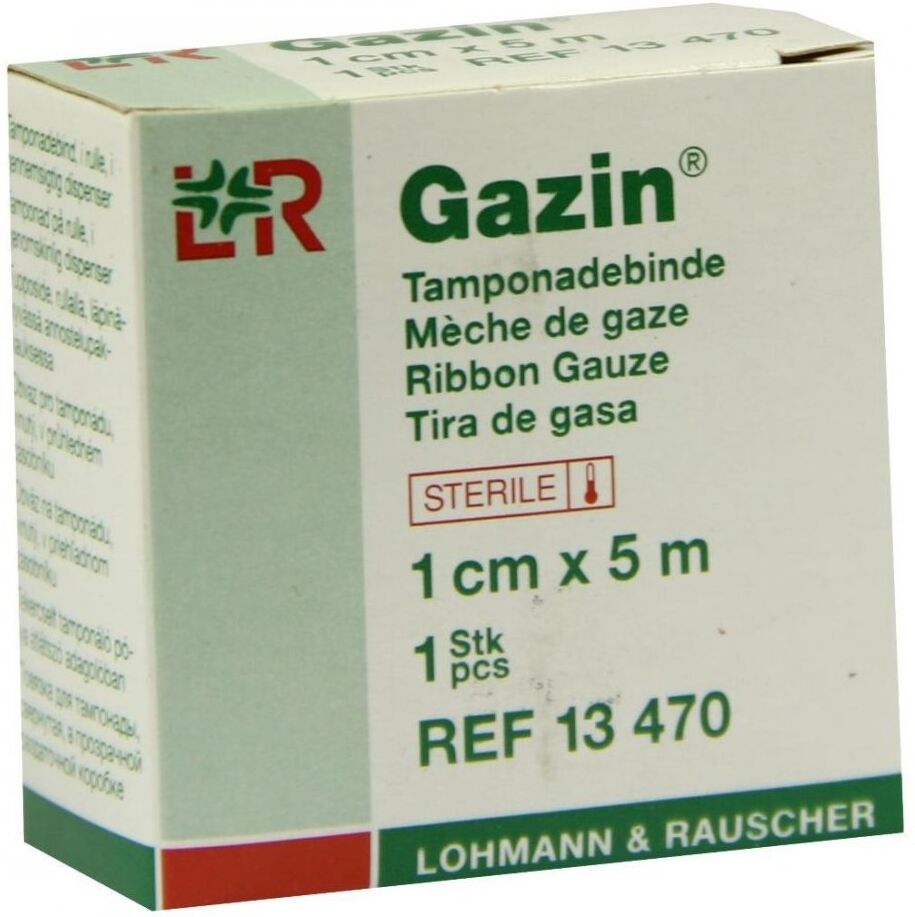 Mullbinden zur, zum Tamponade steril 1 cmx5 m
