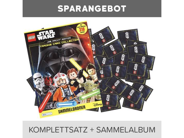 Star Wars Sammelkarte LEGO Star Wars S4 Cards - Alle 250 Karten + Mappe (ohne Sonderkarten)