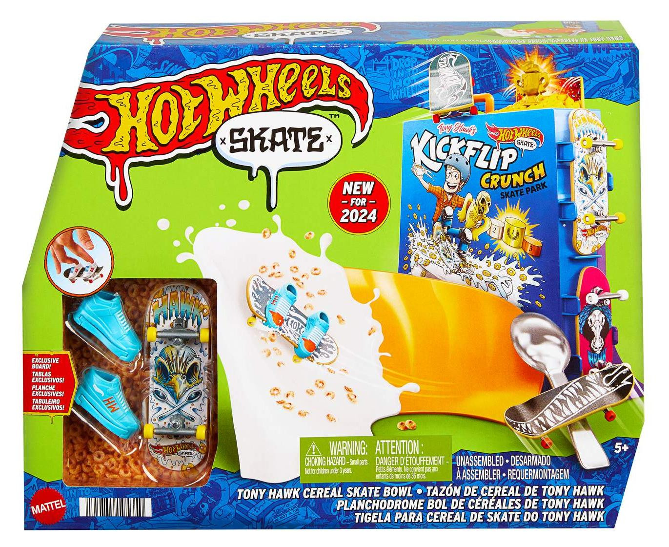 Hot Wheels HTP09 Mini-skateboard voor kinderen vanaf 5 jaar, meerkleurig