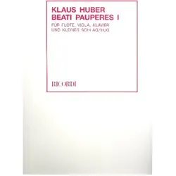 Beati Pauperes II für kleines Orchester und 7 Einzelstimmen ad lib Partitur (dt), Fachbücher