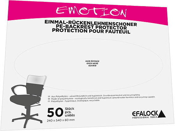50 Piece Efalock One time chair back protector