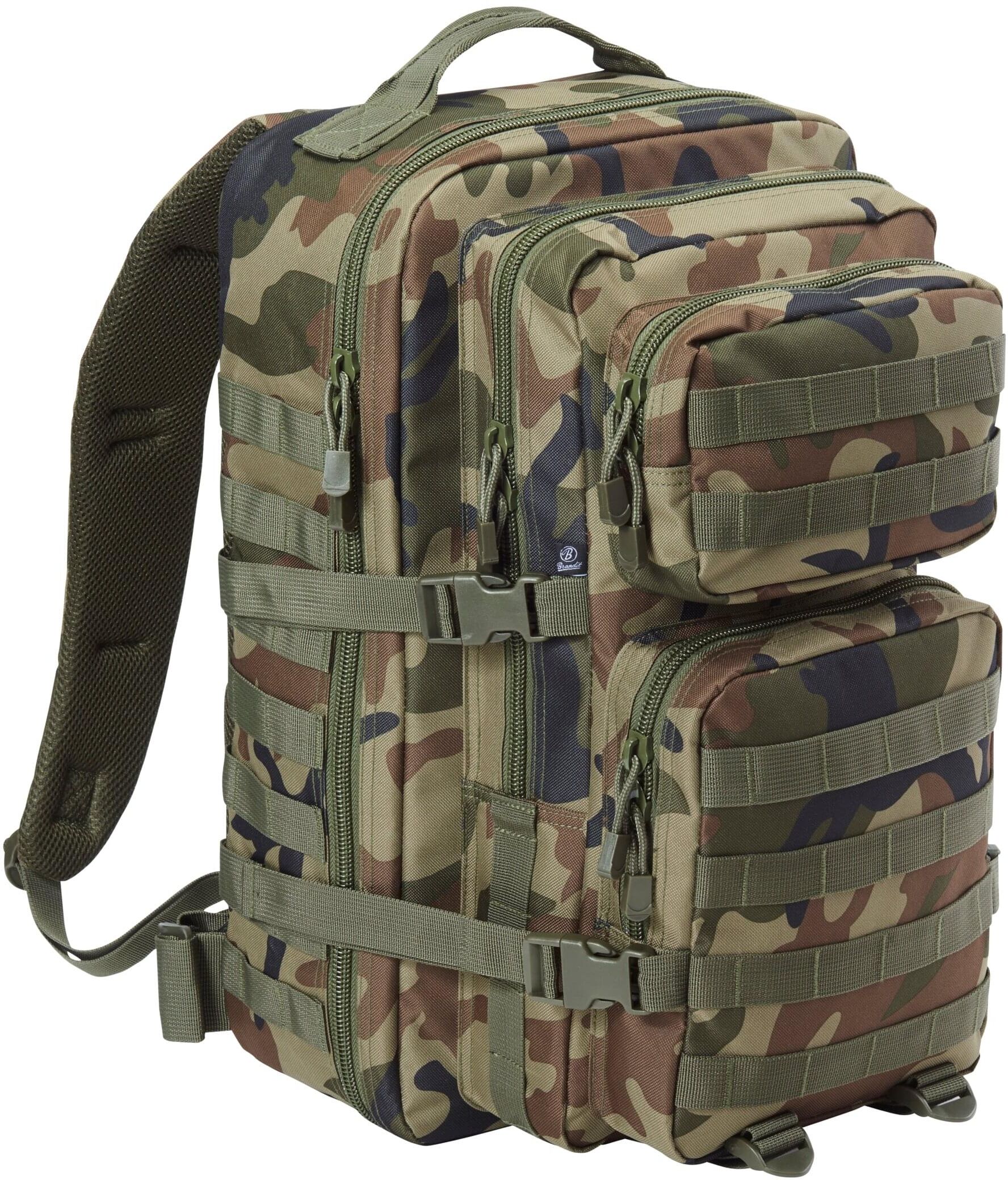 Rucksack BRANDIT "Brandit Accessoires US Cooper Backpack Large", Gr. onesize, grün (olive camo), Polyester, Rucksäcke Rucksack