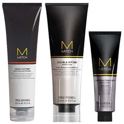 575ml Paul Mitchell Mitch For Men Elastic Hair Set (Shampoo 250ml + Conditioner 250ml + Styler 75ml)