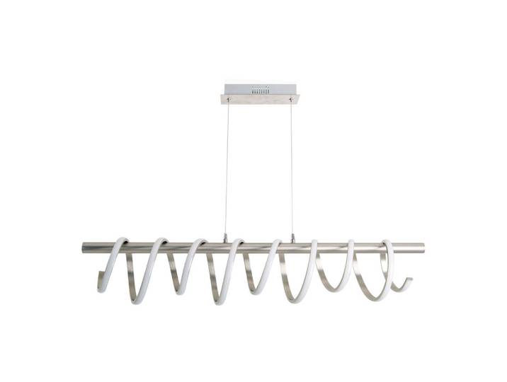Näve Led-Hängeleuchte Belleza, Nickelfarben, Metall, 6x150x100 cm, Lampen & Leuchten, Innenbeleuchtung, Hängeleuchten, Pendelleuchten