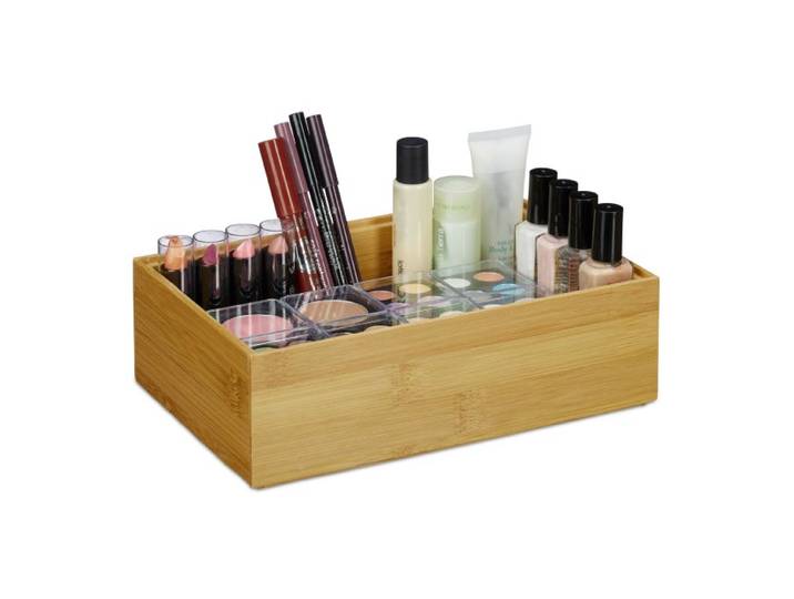 Relaxdays 4x bamboe organizer