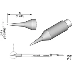 JBC Lötspitze Rund Ø 0.4 mm (Lötspitze), Lötgerät Zubehör