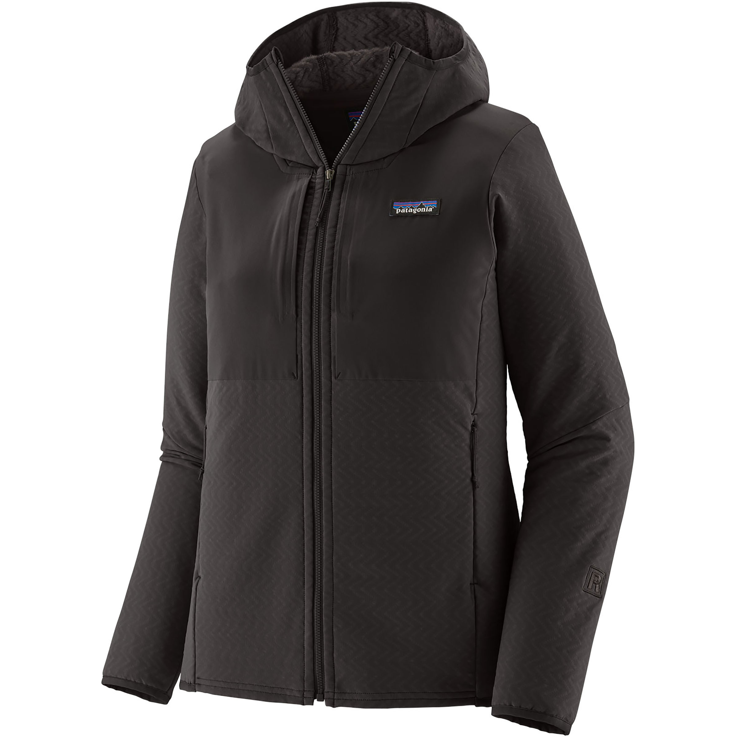 Patagonia R2 CrossStrata Damen Softshelljacke schwarz Größe M Camping Windabweisend Wasserabweisend