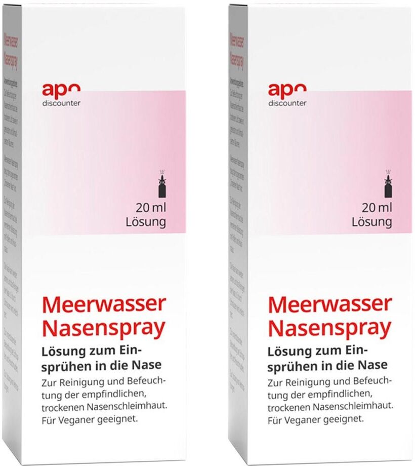 Befeuchtendes Meerwasser Nasenspray von apodiscounter 2x20ml