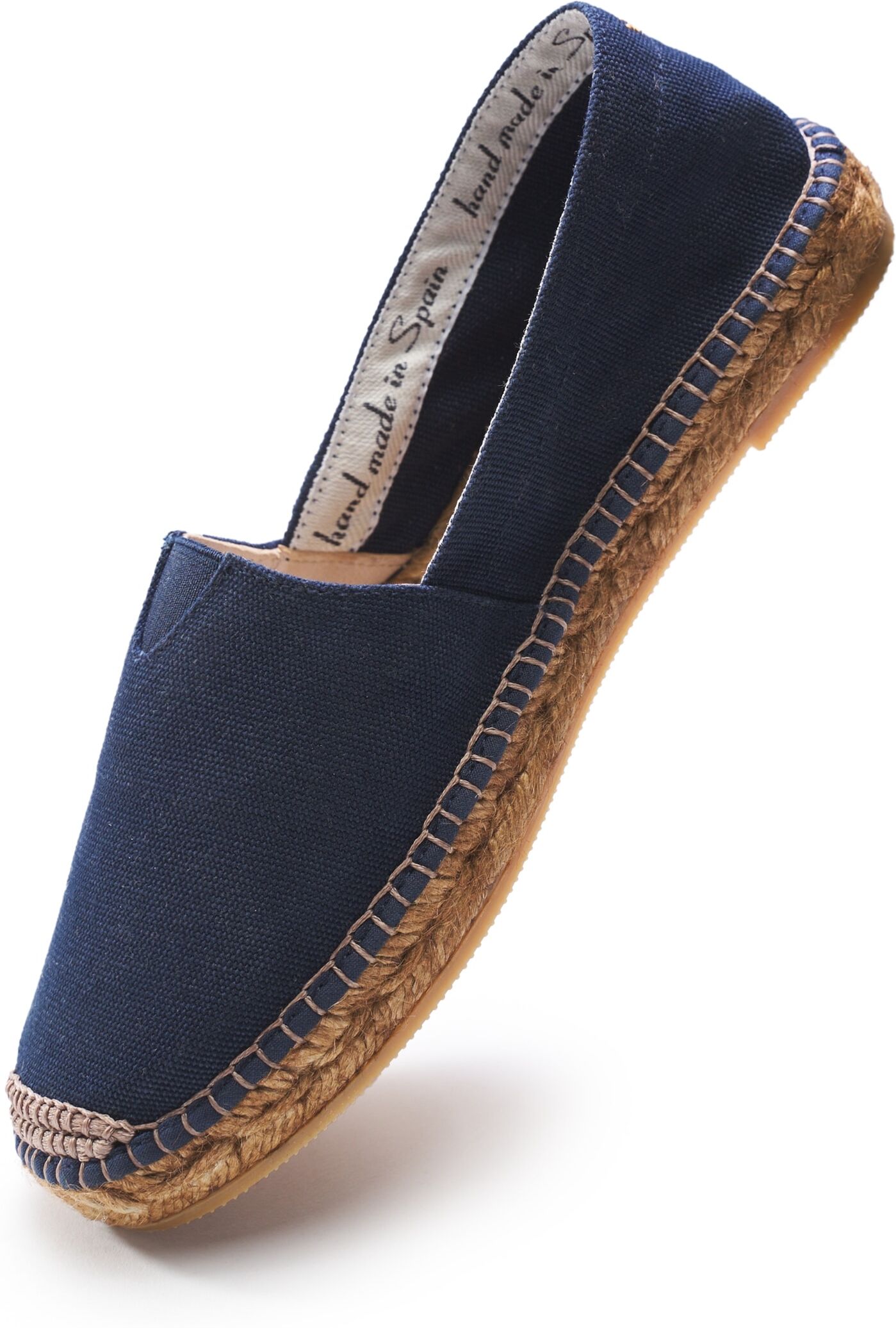Espadrille VISCATA "Barceloneta", Damen, Gr. 39, blau (dunkelblau), Textil, Schuhe Espadrille, aus Baumwolle und Natur-Jute hergestellt