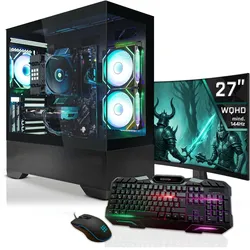 Systemtreff Gaming PC G255663 (1000 GB, 32 GB, AMD Ryzen 7 5800X), PC, Schwarz