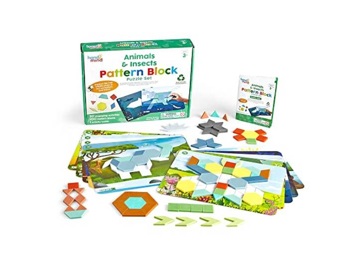 Learning Resources hand2mind Dier en Insec Patroon Blok Puzzle 110-Stukken Set