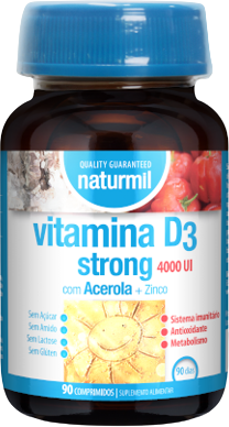 Naturmil Vitamin D3 Strong 4000 IU 90 Tablets