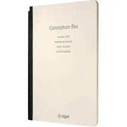 Sigel Notizheft Conceptum flex, Kanban klassische Spaltenaufteilung, Quer