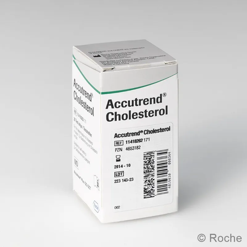 Roche Diagnostik Roche Accutrend Cholesterol Teststreifen für Accutrend Plus, 5 Stück 11418254223