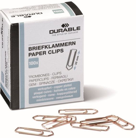 Durable Papirclips   32 Mm   K   100 Stk.