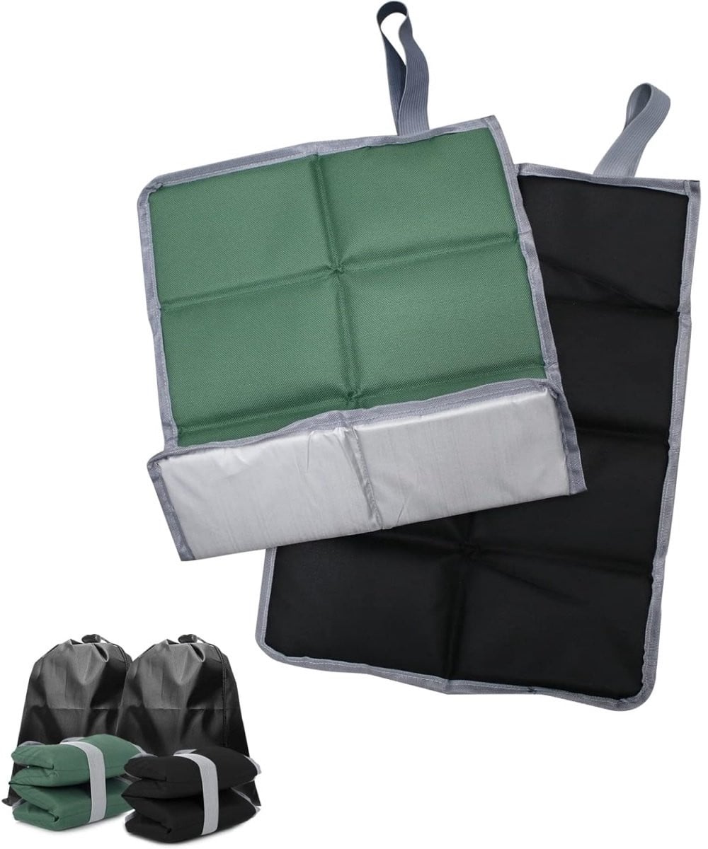 EXCITAT Zitkussen Set - 2x Opvouwbaar Warm Zitkussen voor Buiten, Picknicks en Kamperen
