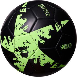 Best-Sporting Fußball Night Star, Glow in the Dark, Größe 5, 420 Gramm, schwarz/grün, Freizeitball