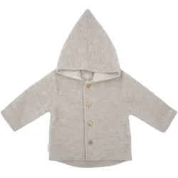 maximo Wollfleece-Jacke mit Kapuze, beige, 86