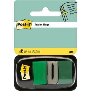Post-it Haftmarker Index, 680-3, transparent, Folie, beschriftbar, 50 Streifen, grün