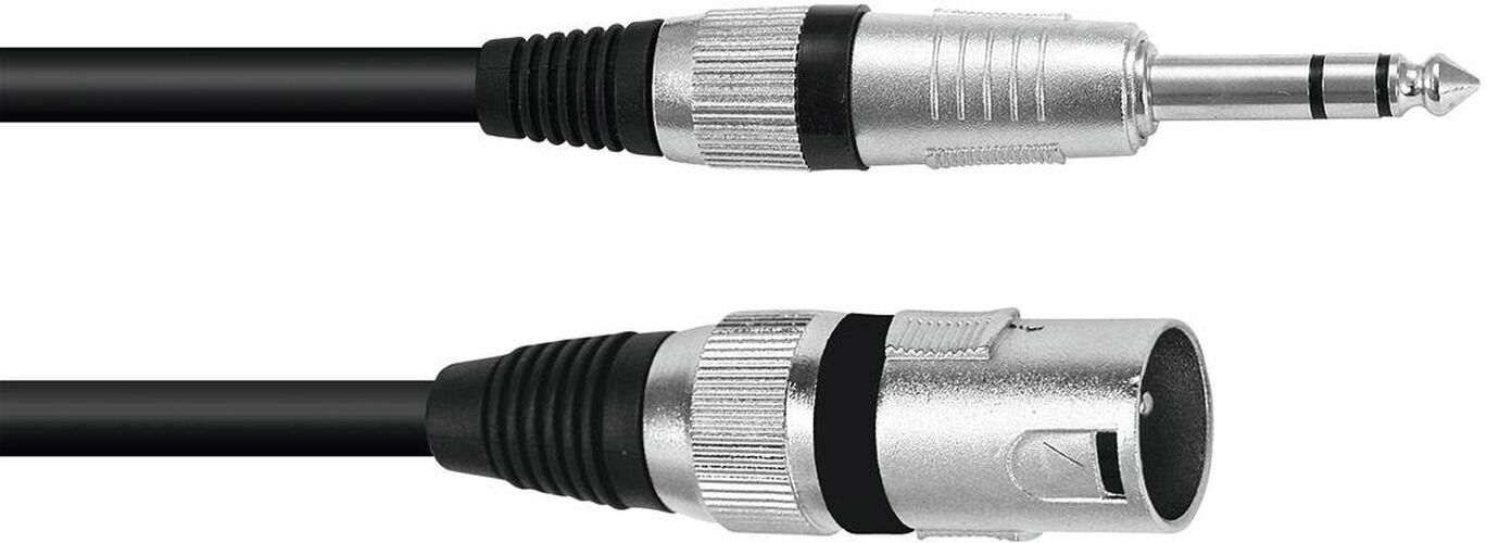 Omnitronic Adapterkabel Xlr(M)/klinke Stereo 0,2m Sw