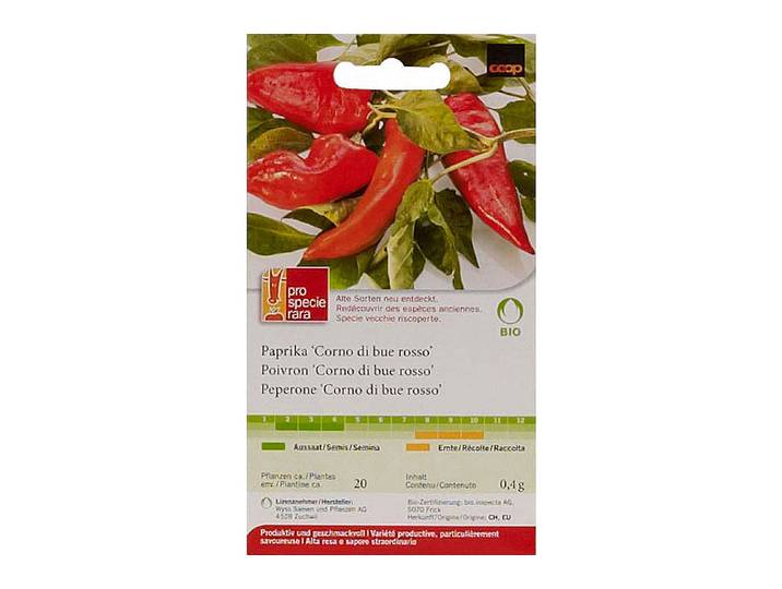 ProSpecieRara Bio Paprika Corno di Bue Rosso