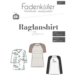 Fadenkäfer Schnitt "Raglanshirt" für Damen