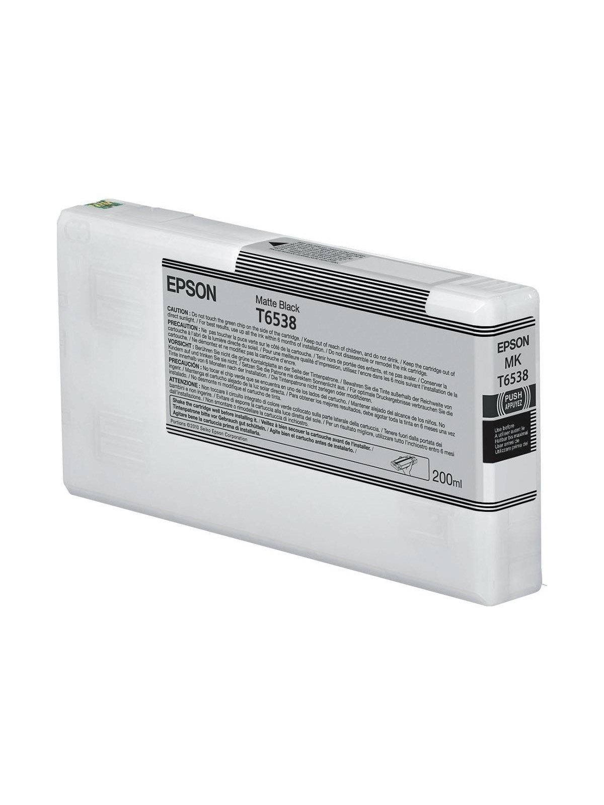 Epson T6538 - matte black - original - ink cartridge