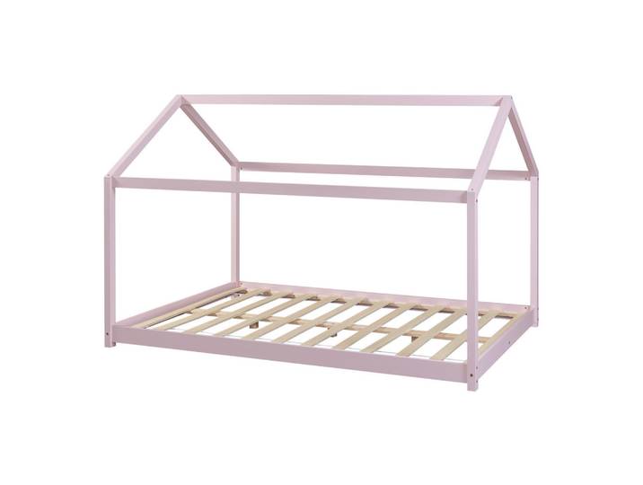 [en.casa] Hausbett Cerro, Rosa, Holz, Kiefer, 120x200 cm, Baby- und Kindermöbel, Kinderzimmer & Jugendzimmer, Kinderbetten, Hausbetten