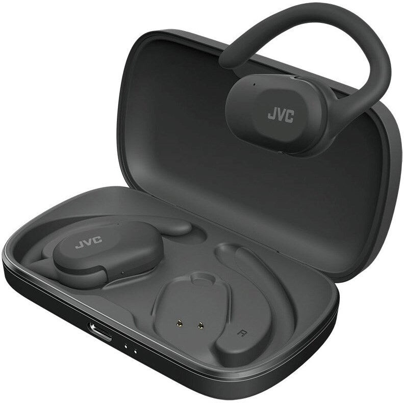 JVC Nearphones HA-NP40T True Wireless Open-Ear Høretelefoner - Sort