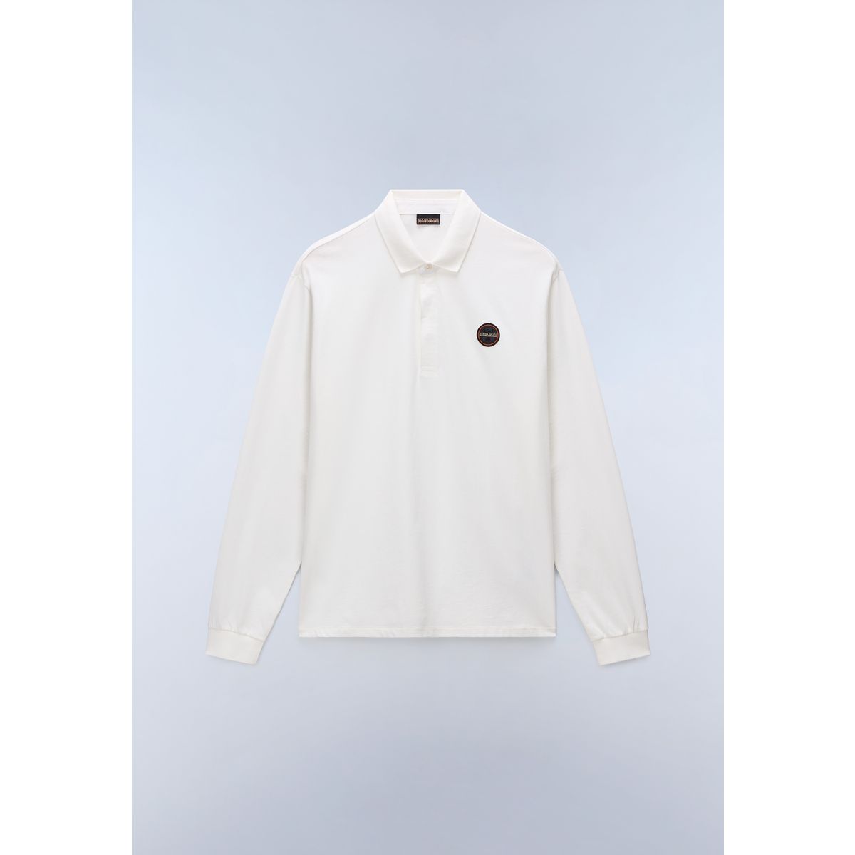 Napapijri E-badge LS white heron (206) M NP0A892G2061005