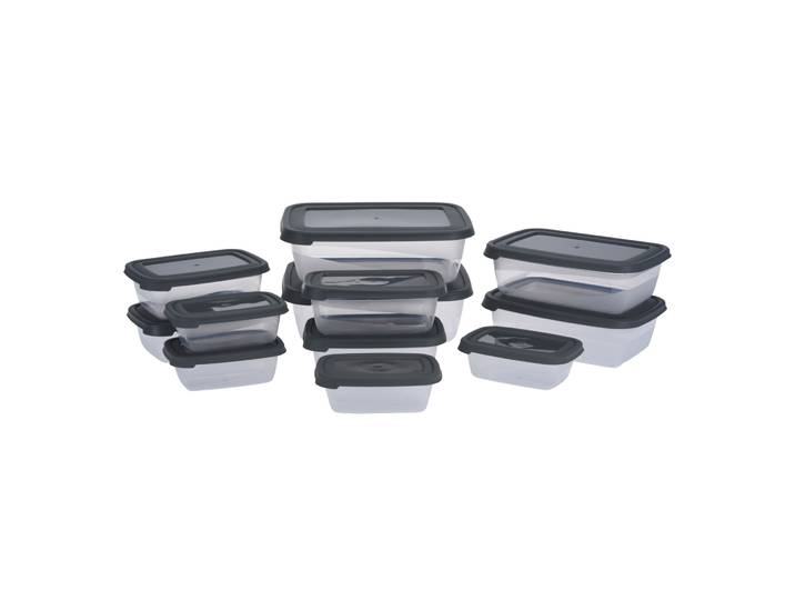 Vorratsbehälter Set 12-teilig transparent