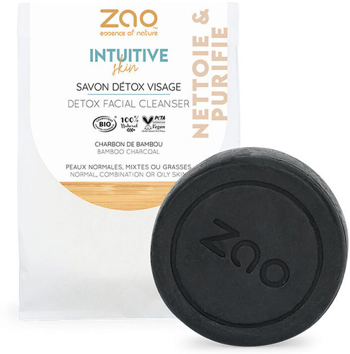 Zao Essence of Nature Savon Détox Visage Démaquillant & Nettoyant