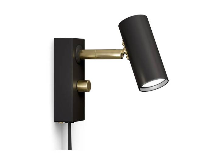 Belid Applique murale Cato Noir mat-laiton