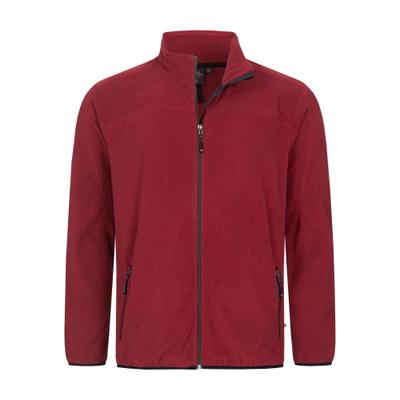 Fleecejacke DEPROC ACTIVE "KIRKVALE V MEN", Herren, Gr. 3XL, rot (weinrot), Fleece, 100% Polyester, bequem hüftbedeckend, gerader Abschluss mit Gummizug, Jacken Fleecejacke, weiche Fleecejacke in traditioneller Optik
