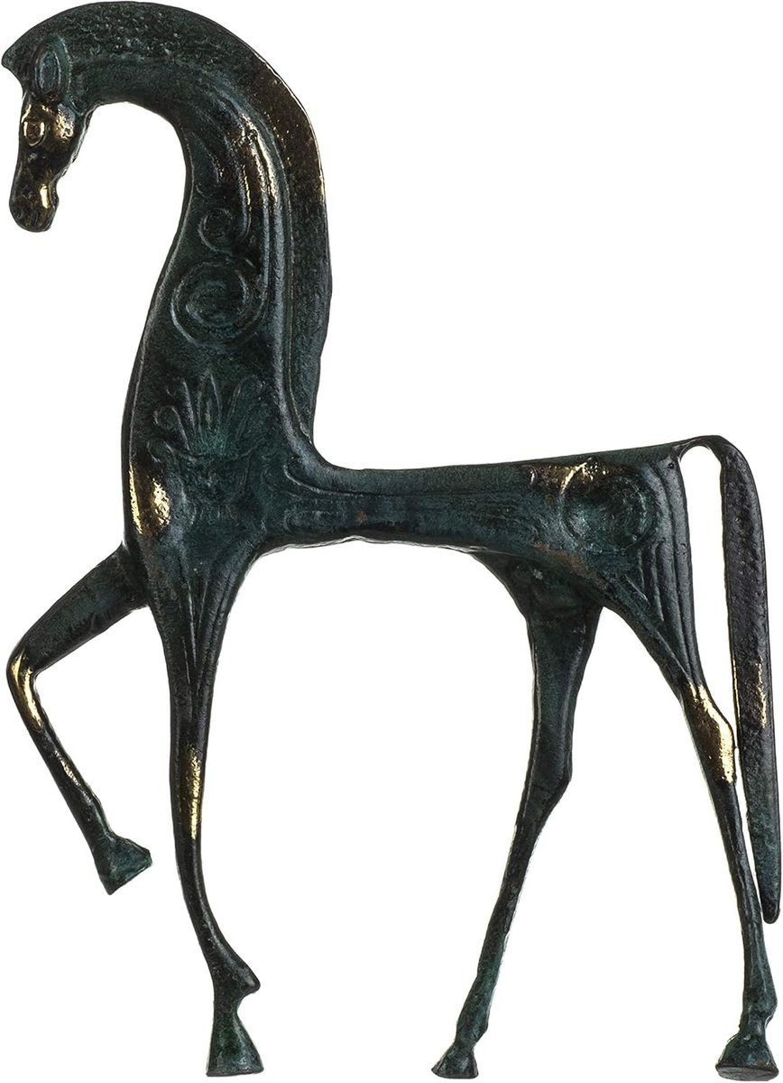 Pegasus Standbeeld Gevleugeld Paard Massief Bronzen Replica Brons Hoogte: 242 cm
