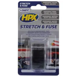 2x HPX, Klebeband, Selbstverschweissendes 'stretch & fuse' isolierband - schwarz - 25 mm x 3 m (25 mm)