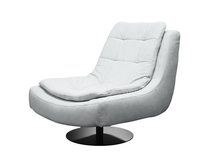Loungesessel Grau Webstoff Stormy 86 x 92 x 97cm