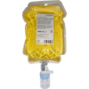 CWS Seife Clear+ CreamSoap, 1701533, Flüssigseife, Nachfüllkartusche, pH-hautneutral, 1 Liter