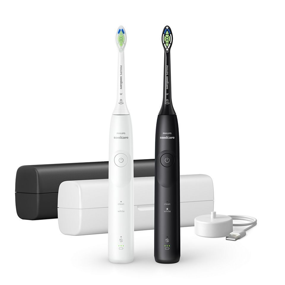 Philips HX7119/02 Sonicare 5500 Schall-Zahnbürste für Erwachsene 504 h (Schwarz, Weiß)