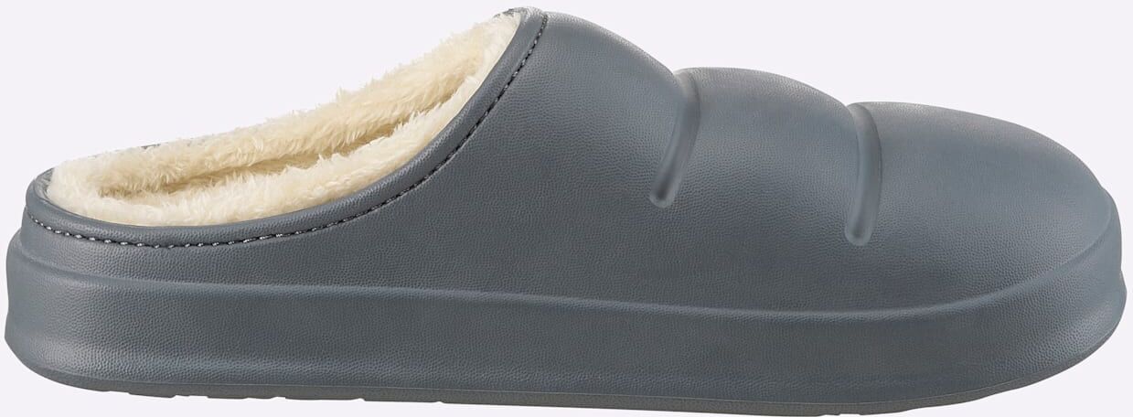 Pantolette HEINE, Damen, Gr. 40, grau, Schuhe Pantolette grau 40