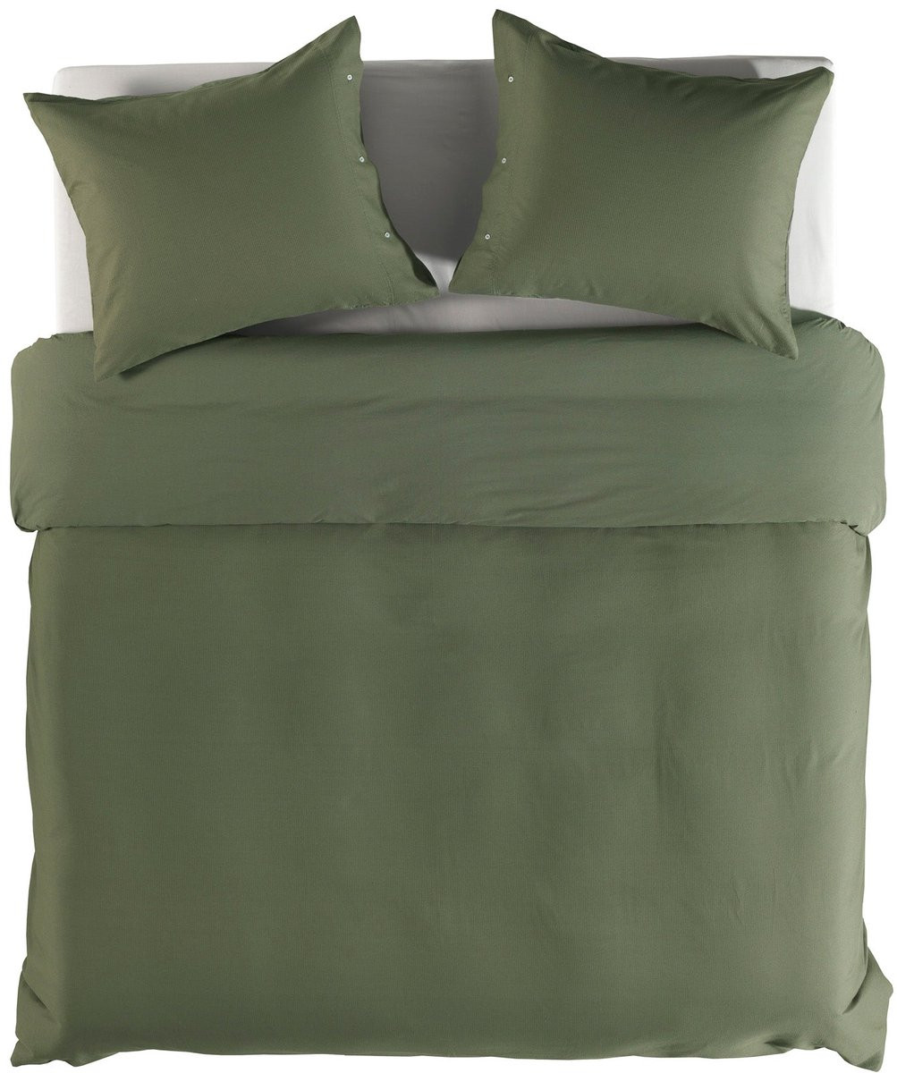 Cialda Dekbedovertrek Tweepersoons Yellow - Army Green - 200 x 220 cm