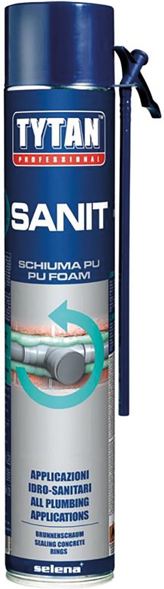 Tytan SCHIUMA POLIURETANICA  SANIT 750ml MANUALE PER TERMOIDRAULICA E CONDUTTURE