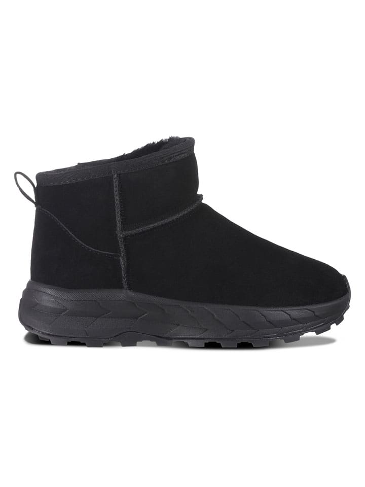 LUHTA Leder-Winterboots "Amur" in Schwarz/ Schwarz - 41