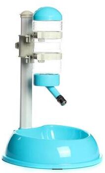 United HydraPaw Leak Proof Automatic Pet Water Dispenser With Adjustable Height And Anti Skid Base blue