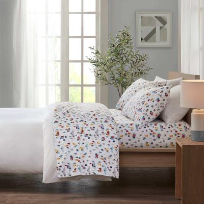 Madison Park Cozy Cotton Flannel Printed Sheet Set