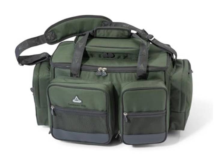Sänger Top Tackle Systems Anaconda Survival Tasche, Thermoisoliert, 100% Polyester 600D, 65x36x35cm, Wasserabweisend, mit Besteck und Geschirr für 2 Personen, Grün