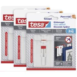 tesa 77777 Klebenagel verstellbar Weiß Inhalt: 6 St. 77777-00500-01