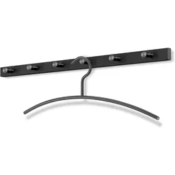 Zack, Kleiderbügel, Garderobenleiste ACCOLO 60 cm aus Edelstahl schwarz
